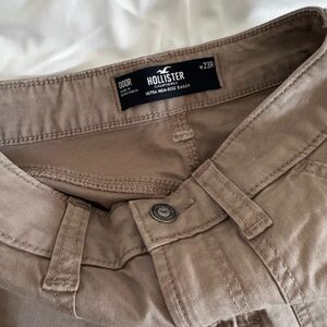 Hollister Taupe High-Rise Baggy Pants